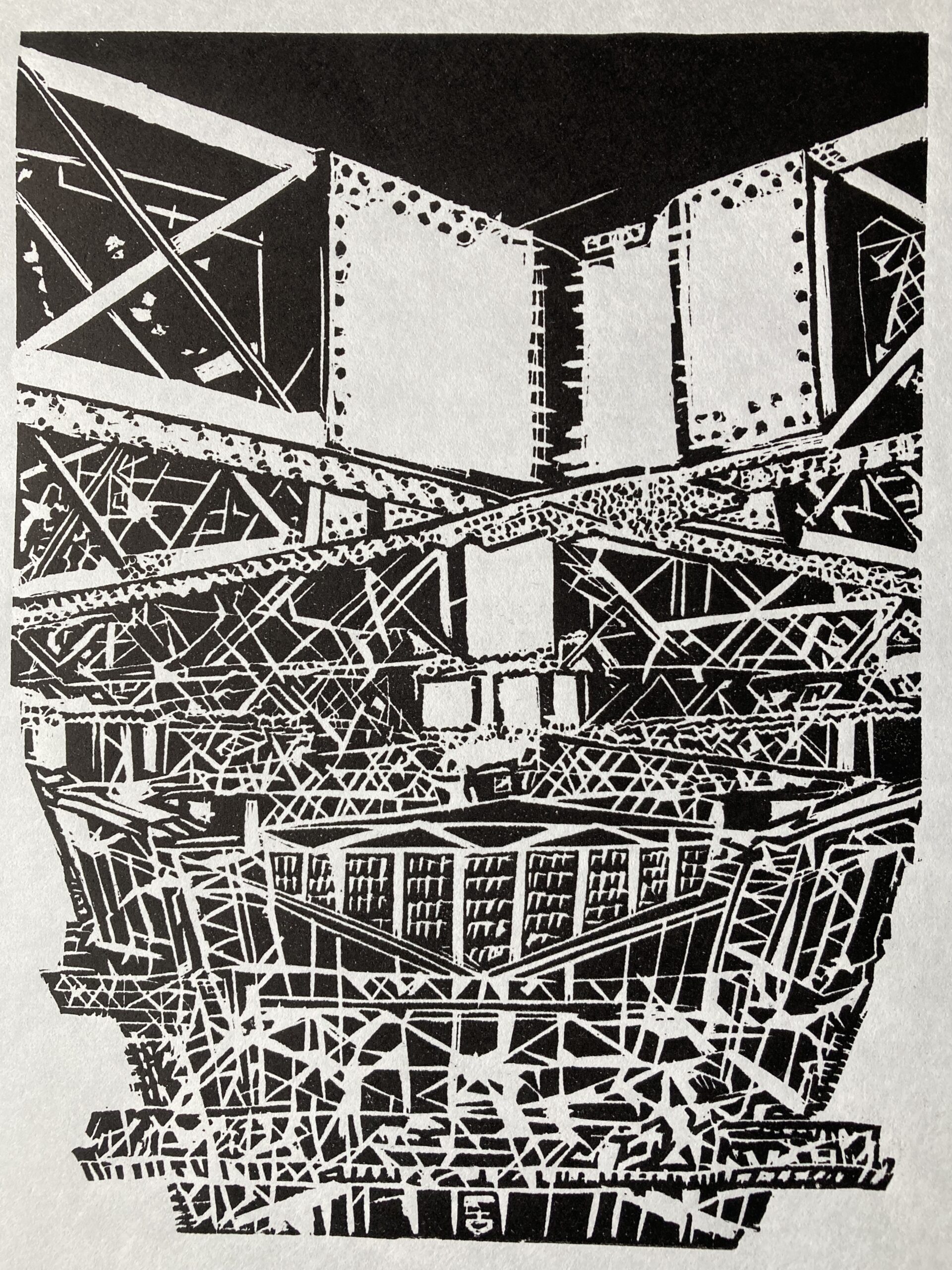 Abstract print of Sydney Harbour Bridge