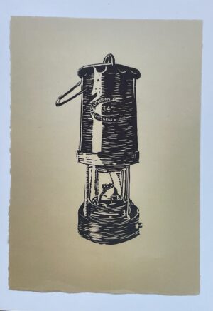 Davy Lamp Greetings Card